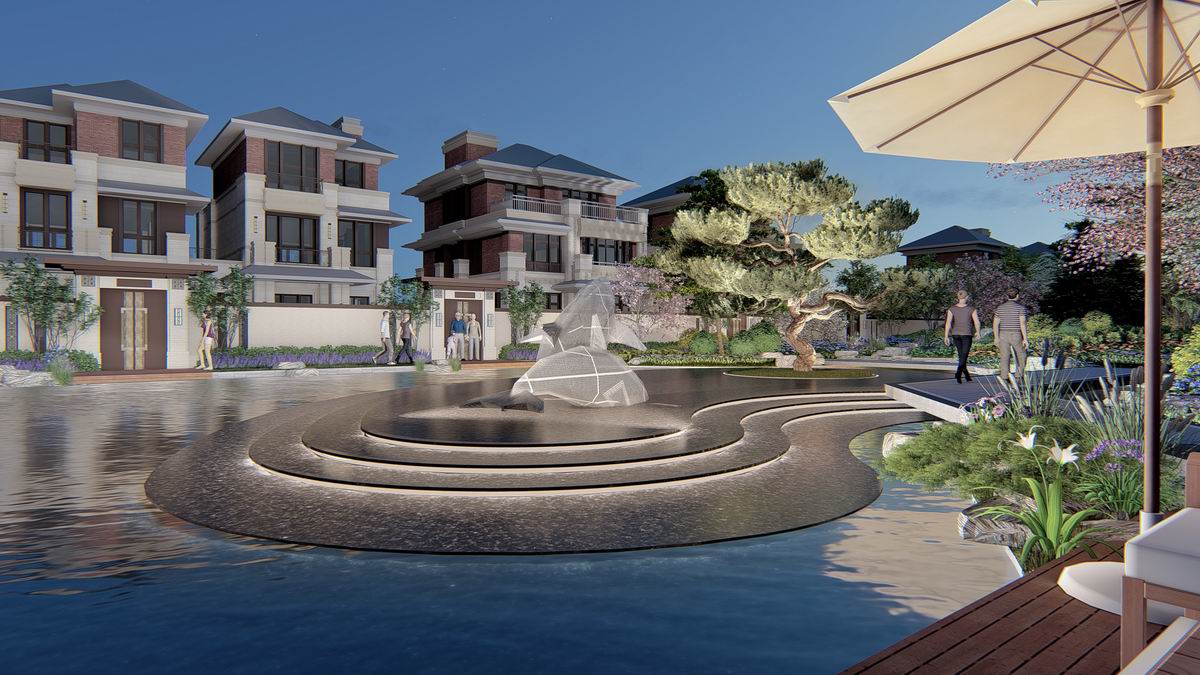 藍(lán)色康橋L區(qū)景觀設(shè)計(jì)(圖2)